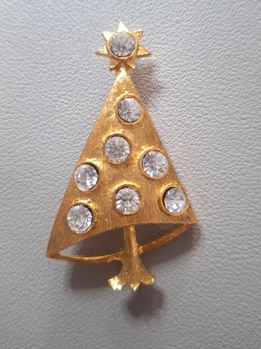Vintage brosche strass - brosche,