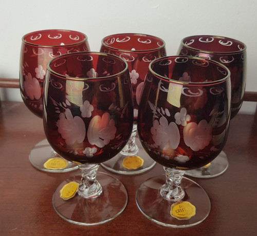 Böhmisches überfangglas - böhmisches,