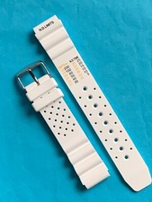 Uhrband Diver wasserfest 18 mm weiss Ersatzband  Uhrenarmband Taucherband E