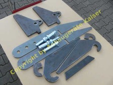 Koppelhaken Anbaukonsolen für Kombiaufnahme (Euro + 3-Punktaufnahme)