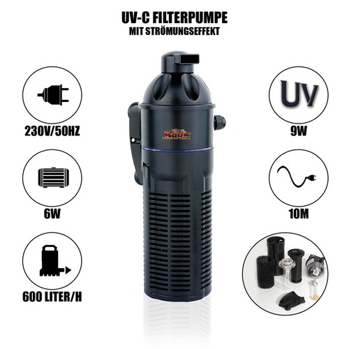 Uvc aquariumpumpe - uvc, 6w