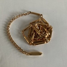 Vintage goldfarbener schlauch - goldfarbener,
