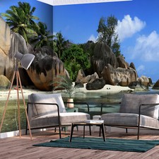 Berge Sonne Natur VLIES ECKE