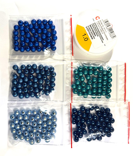 Magic pearls set blau 12g - set, blau(5