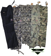 Herren vintage  Cargohose Defense Hose Rangerhose Bundhose Armee Neu NO64