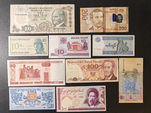 Banknoten aus aller welt - 10, x