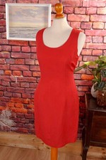 Vintage Etuikleid rot Seide