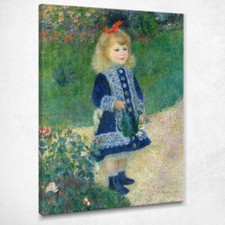 Ein Mädchen mit einer Gießkanne Pierre-Auguste Renoir, par1 Bild auf t gedruckt
