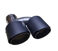Carbon Endrohr Auspuff Blende 2x 100mm Linke Seite 60mm Anschluß links 