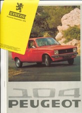 PEUGEOT 104 - Prospekt / Brochure, 1976 deutsch, 12 Seiten & Preisliste 1976