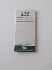 Parkbräu Rechnungsblock Park