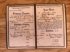 Gesellenbrief eines Schmiedes