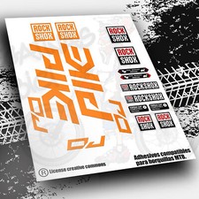 Kompatible Gabelaufkleber ROCK