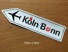 Alter Sticker Aufkleber Flughafen Köln Bonn Airport Konrad Adenauer 