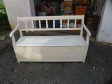 Biedermeier Truhenbank Shabby