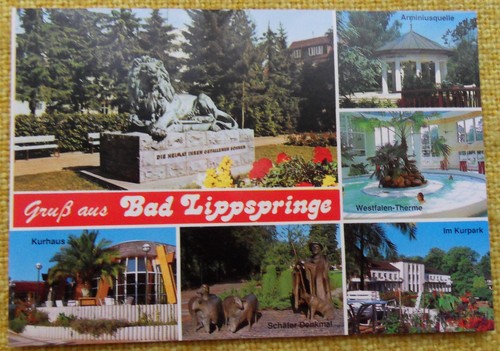 Ansichtskarte bad lippspringe - ansichtskarte,