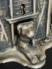 Antike Spardose Versilbert