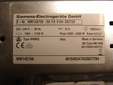 Siemens WM14S750/01