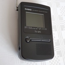 Casio TV-470 LCD TV tragbarer Farbfernseher OVP Vintage Pocket Color Television