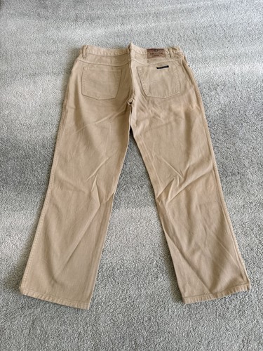 Beige baggy jeans - beige, made