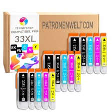 15 Druckerpatronen XL für Epson Expression Premium XP-640 XP-645 XP-7100