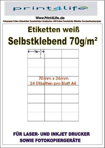 Etiketten mm auf a4 - auf,