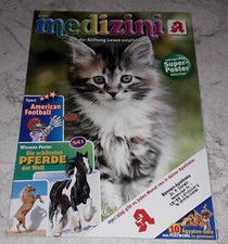 Medizini 3/2017 Kinder Zeitschrift Apotheke Poster Kätzchen Pferde Tolle Flieger
