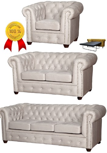 Chesterfield sofa set - sofa,