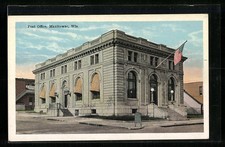 Ansichtskarte Manitowoc, WI, Post Office 