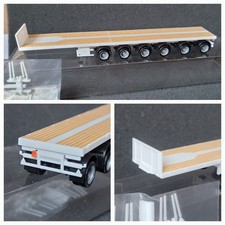 Nooteboom Rungen Ballasttrailer 6 achsig  Schwertransporte  weiss  herpa