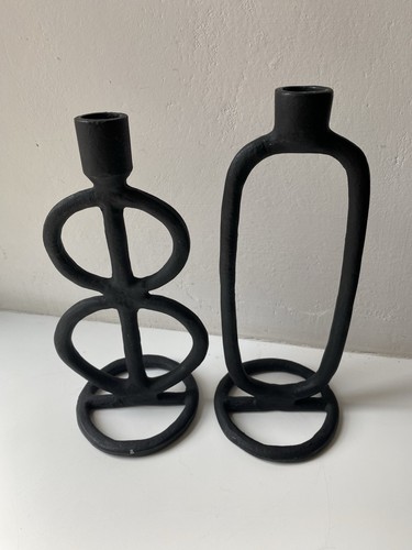 Set metall deko kerzenständer - metall,