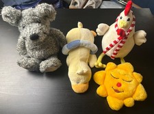 4 Stofftiere 2 Davon Marke TCM und 2 Ohne Marke Kuscheltiere