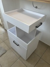 Hausbar / Minibar / Getränkebar / Rollcontainer Kamber Weiß vicco