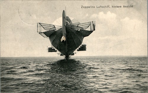 Zeppelin luftschiff hintere - luftschiff,
