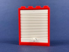 LEGO®  Klapptor Klappfenster Rasterfunktion Rahmen 1x4x4 rot weiß 6154 6155
