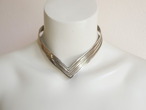 Kette halsreif silberfarben - kette,