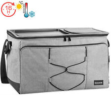 Kühltasche groß Kühlbox Camping Picknicktasche Isoliertasche Picknick 52L grau