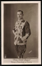 AK Ernst August Herzog von Braunschweig und Lüneburg in Husarenuniform 