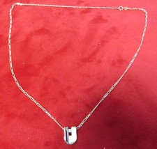 585er Gelbgold Figaro Halskette mit Gelb- Weißgold Anhänger Zirkon 6,2 Gramm