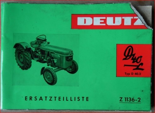 Deutz schlepper d40 - deutz,