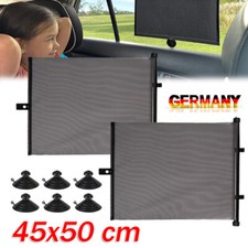 2 x Auto Sonnenrollo Kinder Sonnenschutz Sonnenblende 45x50cm Sonnenschutzrollo