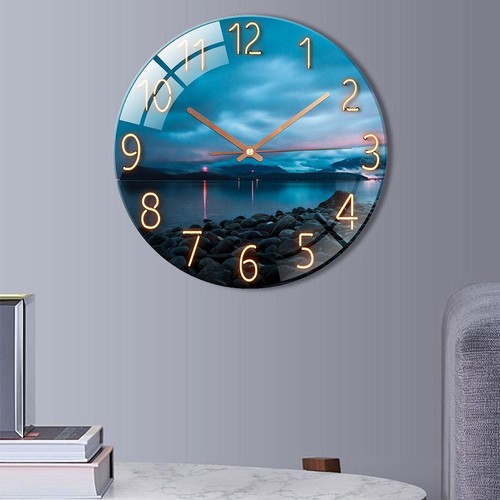 Glasuhr 30cm leise wanduhr - 30cm,