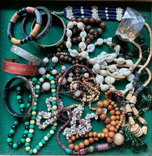 Konvolut Halsketten Armreif Modeschmuck vintage