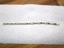 GOLDARMBAND 375 Gold - Grecostil - Weiß- und Gelbgold - 8,8 Gramm - 19 cm