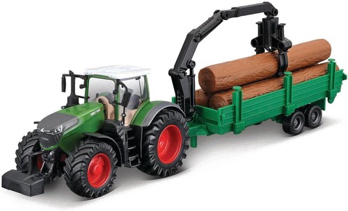 Traktor mit holztransporter - traktor,