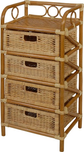 Rattan kommode badregal - badregal, 4