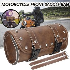 Vintage Motorrad Satteltasche Werkzeugrolle Gepäckrolle Chopper Kunstleder  de