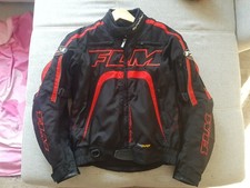 FLM Motorradkombi Textil - Schwarz/Rot