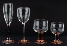 Luminarc France Sektgläser/Weingläser Rosa Stiel - NEU - Diverse Teile zur Wahl