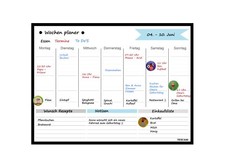 Wochenplaner Magnetisch
